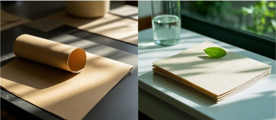 Bamboo pulp paper / PLA kraft paper
