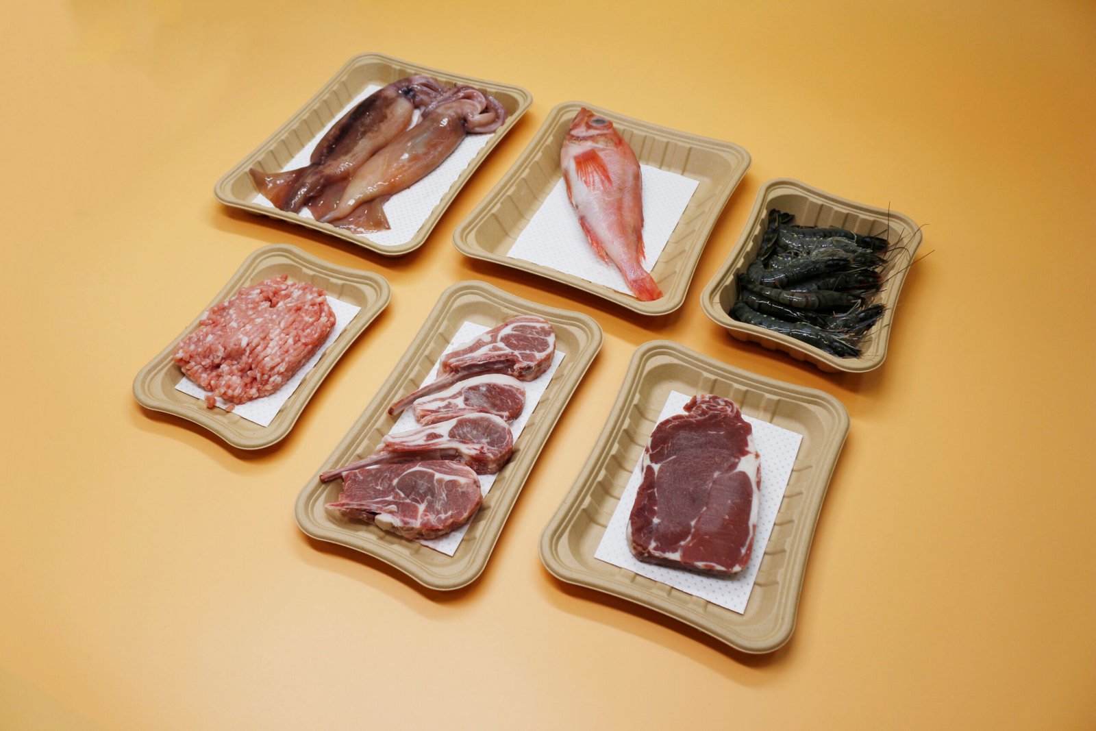 Bamboo pulp tray