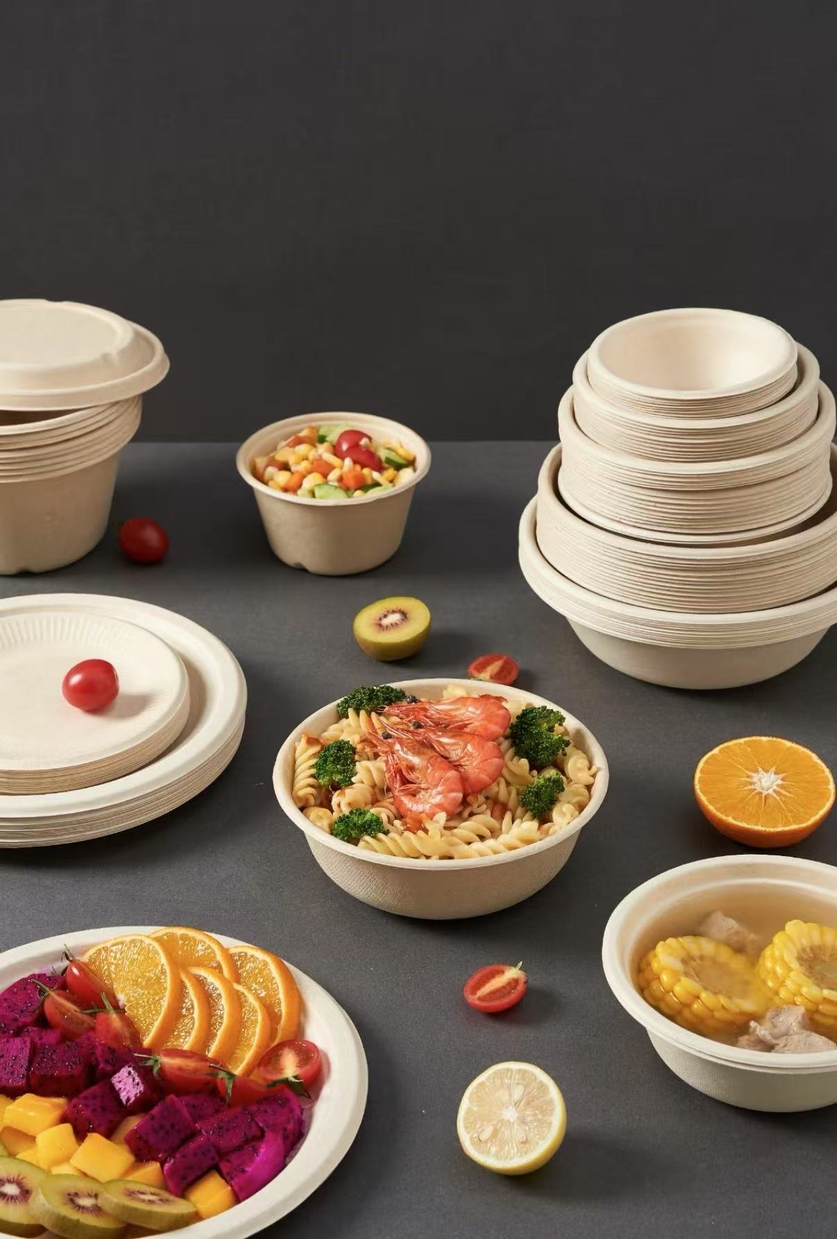 Bamboo pulp tray