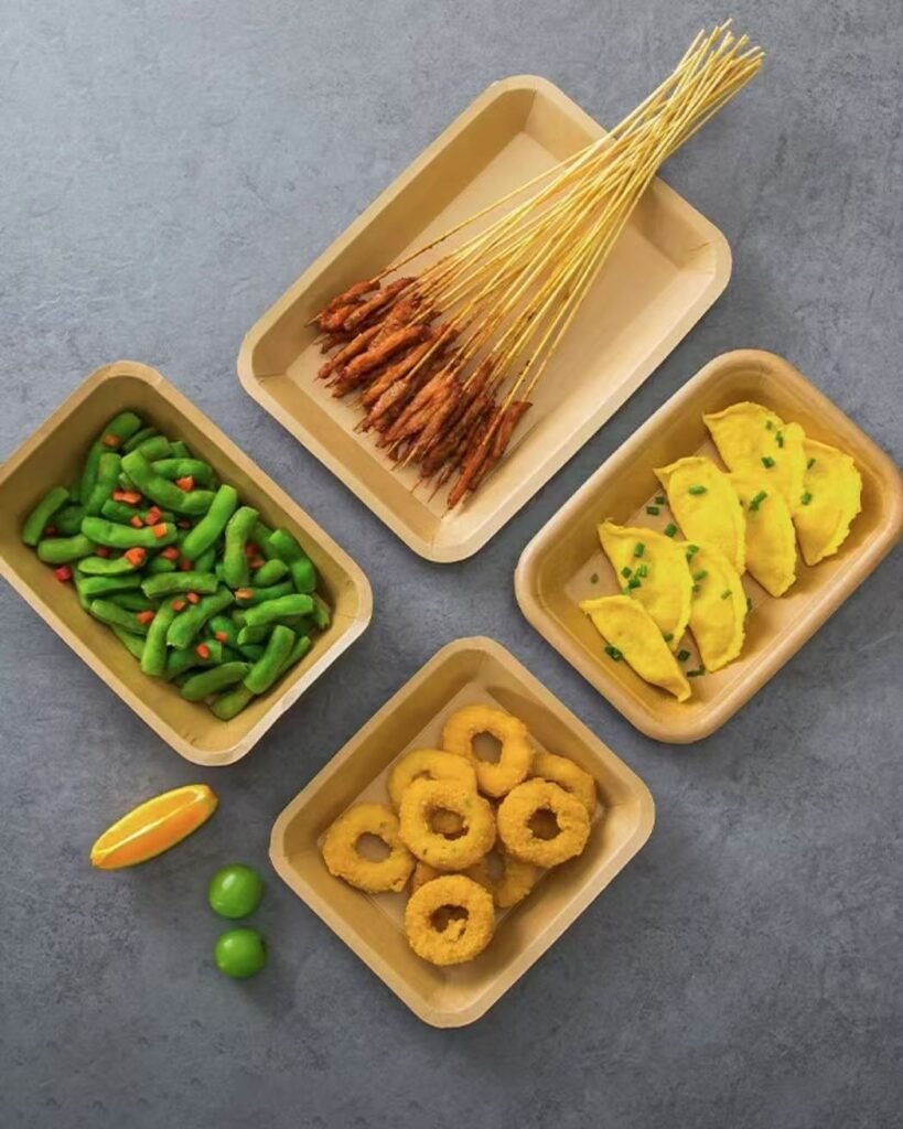 Bamboo pulp tray